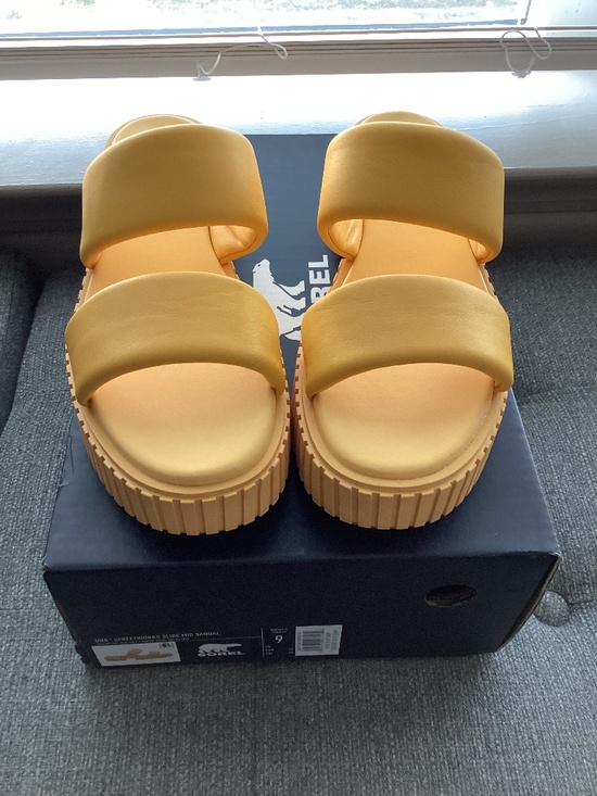 Sorel Shoes - SOREL Ona Streetworks Platform Slide Sandal, size 9
